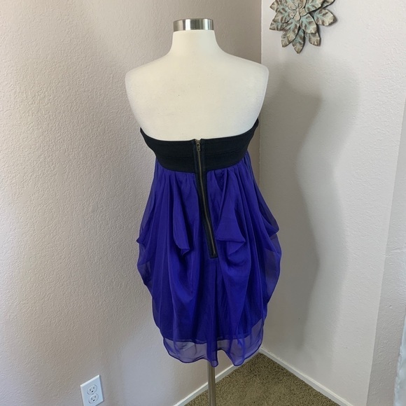 La Rok New With Tags Strapless Chiffon Dress Size Medium - Picture 4 of 15